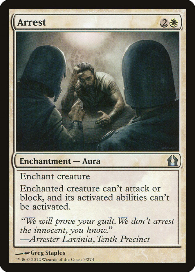 Arrest [Return to Ravnica] MTG Single Magic: The Gathering | Red Claw Gaming