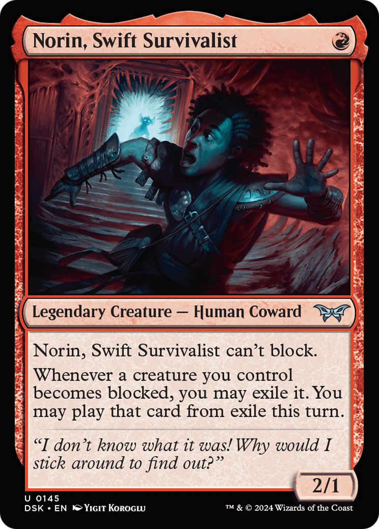 Norin, Swift Survivalist (0145) [Duskmourn: House of Horror] MTG Single Magic: The Gathering | Red Claw Gaming