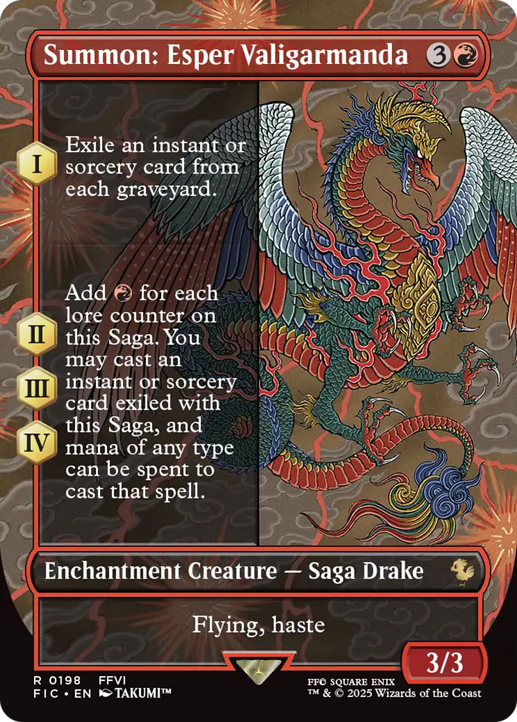Summon: Esper Valigarmanda (Borderless) [FINAL FANTASY Commander] MTG Single Magic: The Gathering | Red Claw Gaming