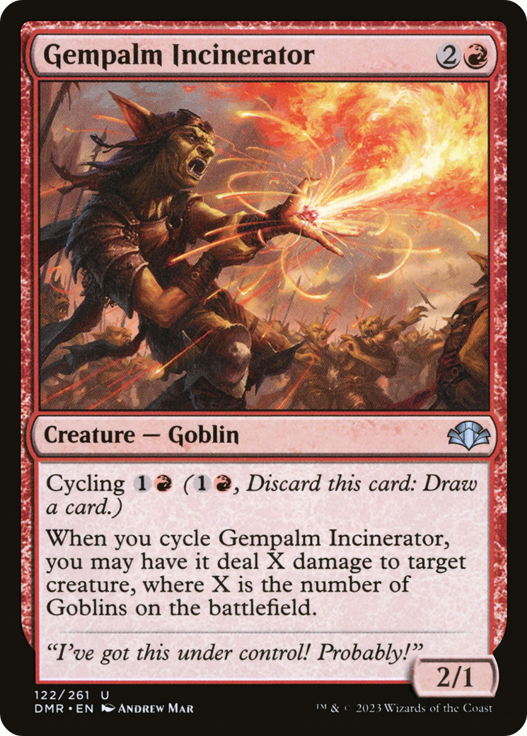Gempalm Incinerator [Dominaria Remastered] MTG Single Magic: The Gathering | Red Claw Gaming