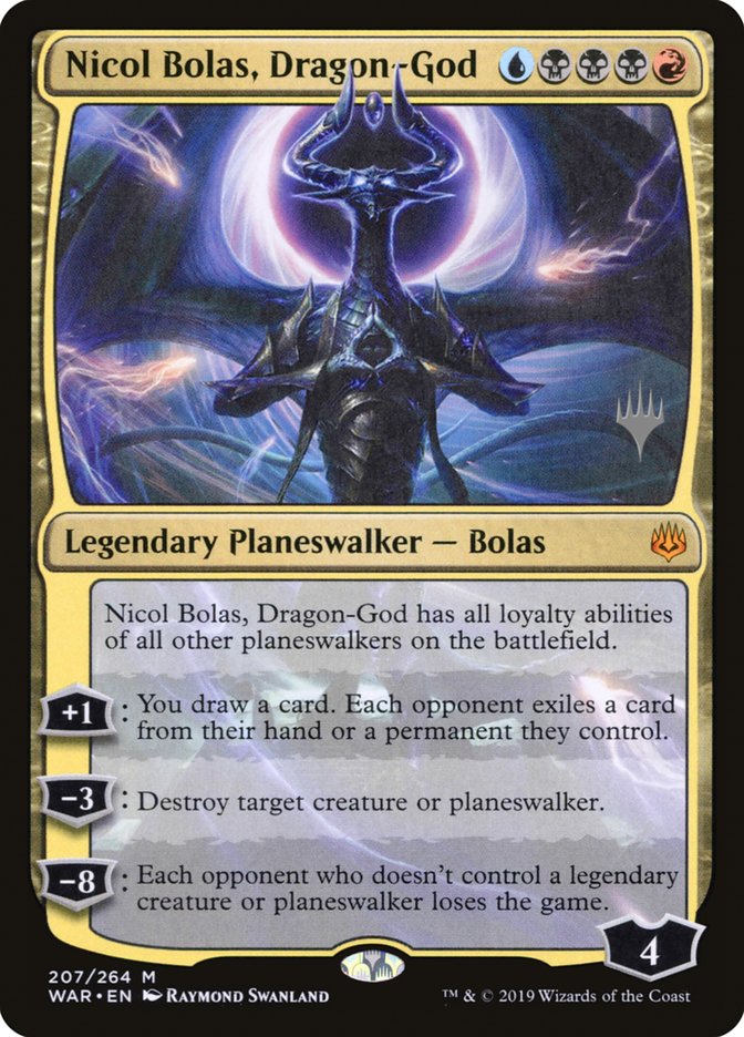 Nicol Bolas, Dragon-God (Promo Pack) [War of the Spark Promos] MTG Single Magic: The Gathering | Red Claw Gaming