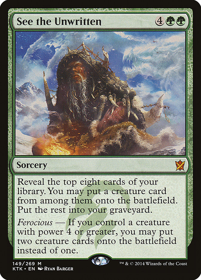 See the Unwritten [Khans of Tarkir] MTG Single Magic: The Gathering | Red Claw Gaming