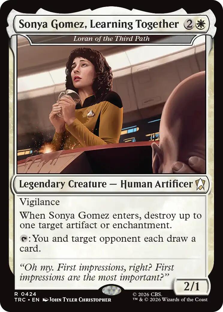 Sonya Gomez, Learning Together - Loran of the Third Path [Star Trek Commander] MTG Single Magic: The Gathering | Red Claw Gaming