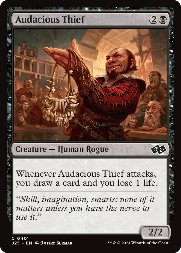 Audacious Thief [Foundations Jumpstart] MTG Single Magic: The Gathering | Red Claw Gaming