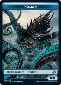 Kraken // Human Soldier (005) Double-Sided Token [Ikoria: Lair of Behemoths Tokens] MTG Single Magic: The Gathering | Red Claw Gaming