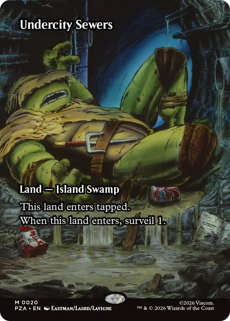 Undercity Sewers (Borderless) [Teenage Mutant Ninja Turtles Eternal-Legal] MTG Single Magic: The Gathering | Red Claw Gaming