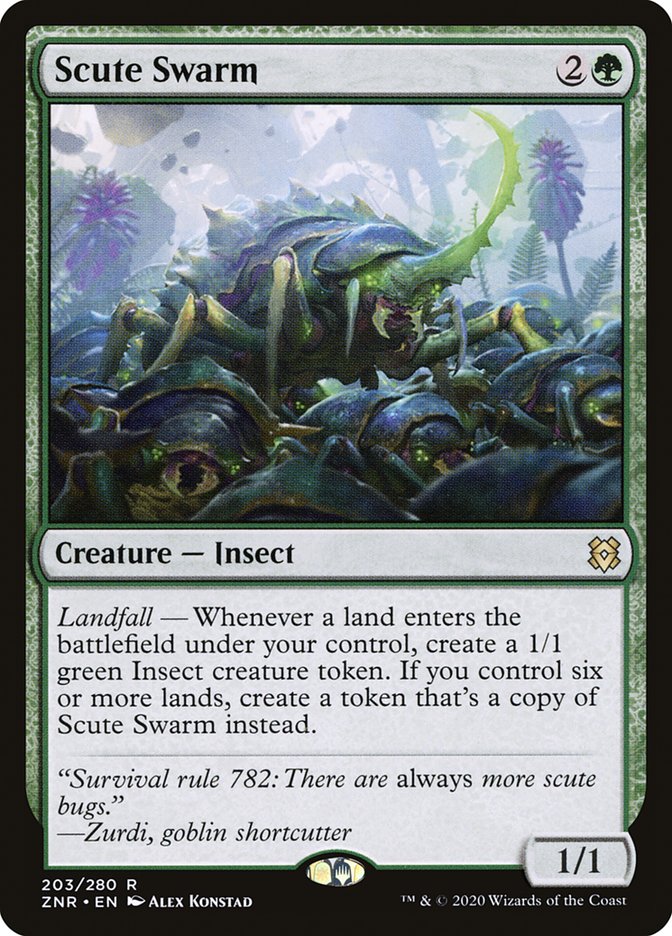 Scute Swarm [Zendikar Rising] MTG Single Magic: The Gathering | Red Claw Gaming