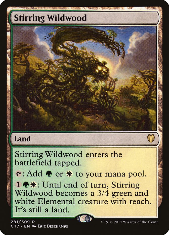 Stirring Wildwood [Commander 2017] MTG Single Magic: The Gathering | Red Claw Gaming