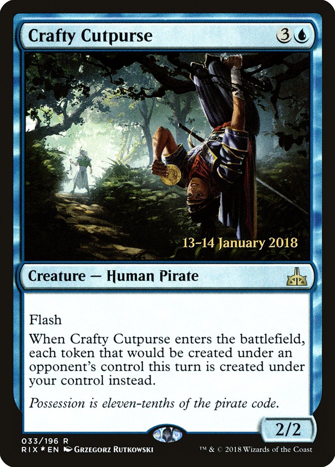 Crafty Cutpurse [Rivals of Ixalan Prerelease Promos] MTG Single Magic: The Gathering | Red Claw Gaming