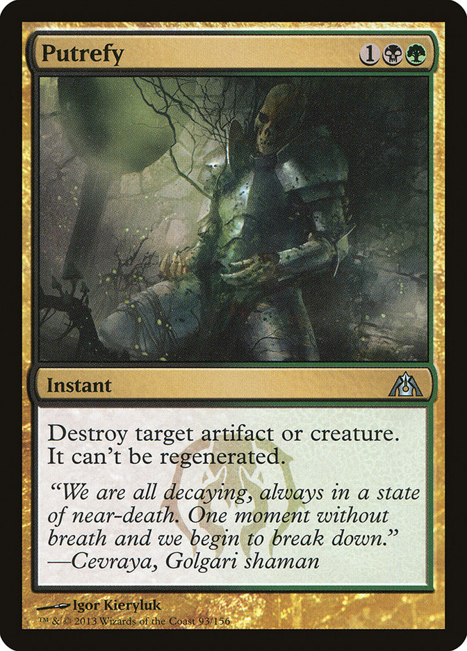 Putrefy [Dragon's Maze] MTG Single Magic: The Gathering | Red Claw Gaming
