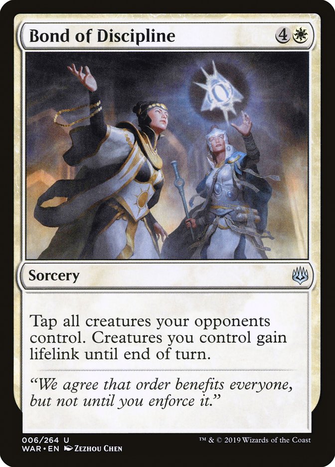 Bond of Discipline [War of the Spark] MTG Single Magic: The Gathering | Red Claw Gaming