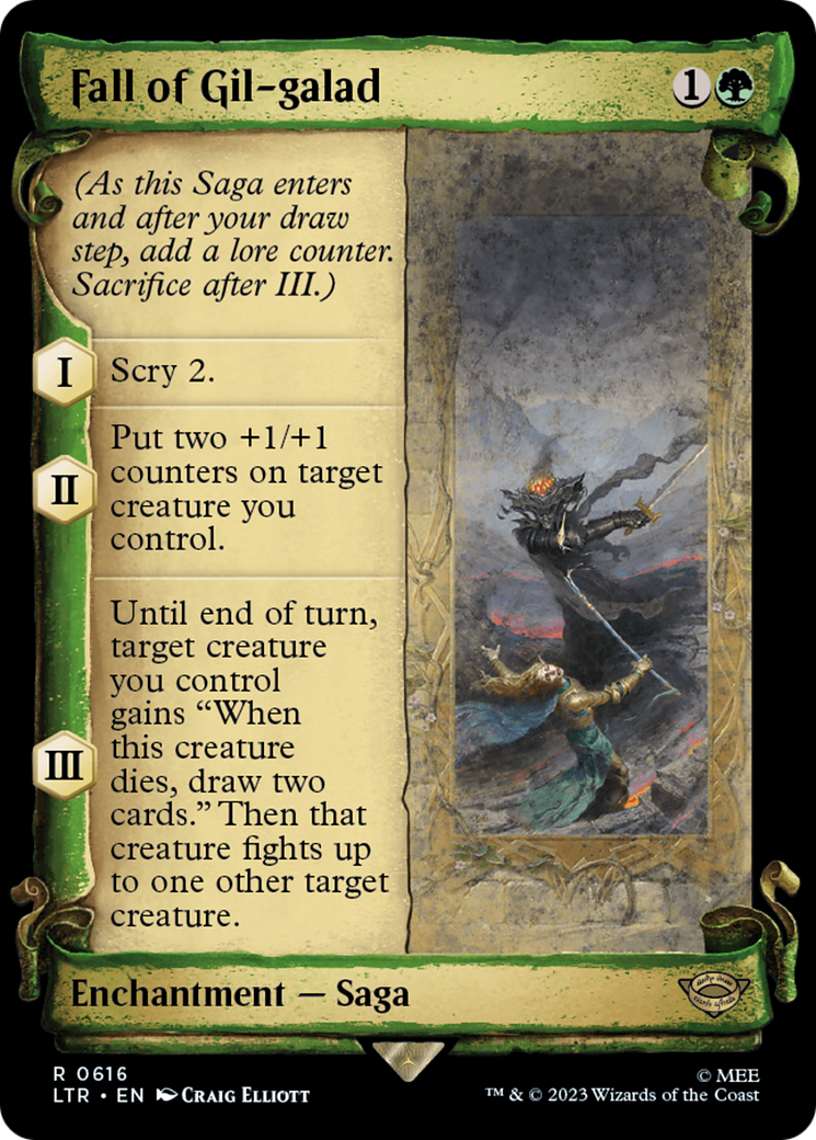 Fall of Gil-galad [The Lord of the Rings: Tales of Middle-Earth Showcase Scrolls] MTG Single Magic: The Gathering | Red Claw Gaming