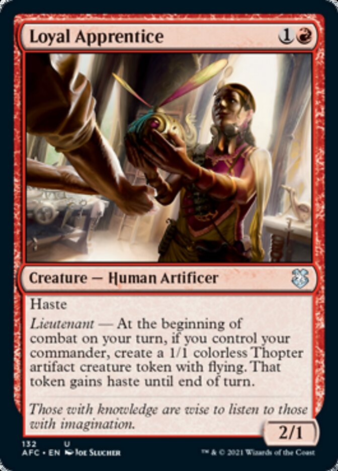 Loyal Apprentice [Dungeons & Dragons: Adventures in the Forgotten Realms Commander] MTG Single Magic: The Gathering | Red Claw Gaming