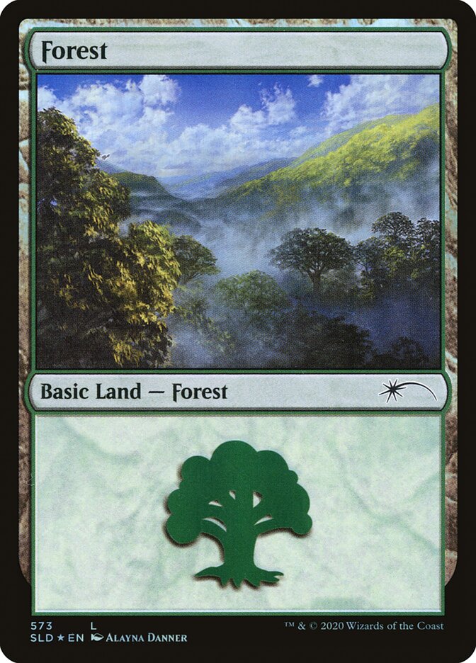 Forest (Lands) (573) [Secret Lair Drop Promos] MTG Single Magic: The Gathering | Red Claw Gaming