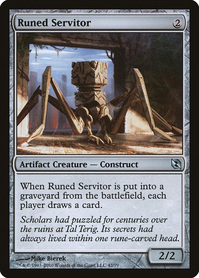 Runed Servitor [Duel Decks: Elspeth vs. Tezzeret] MTG Single Magic: The Gathering | Red Claw Gaming
