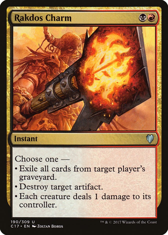 Rakdos Charm [Commander 2017] MTG Single Magic: The Gathering | Red Claw Gaming