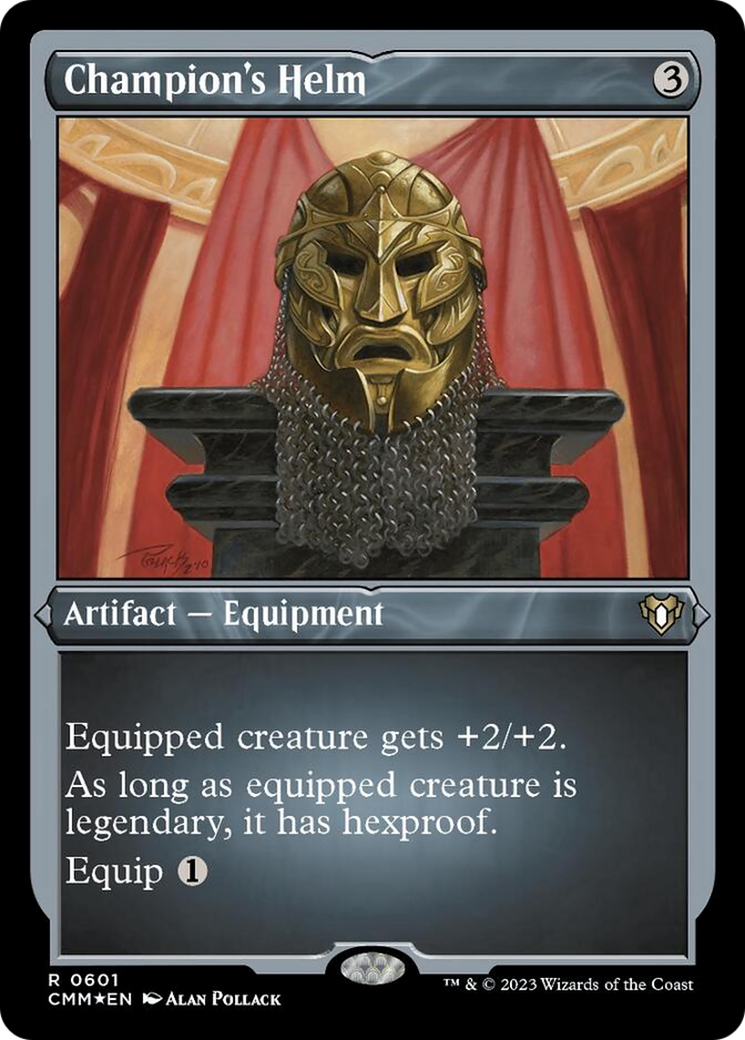 Champion's Helm (Foil Etched) [Commander Masters] MTG Single Magic: The Gathering | Red Claw Gaming