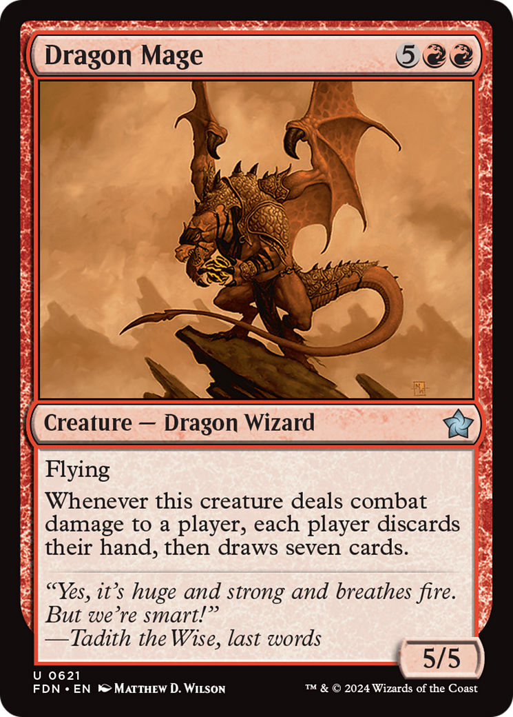 Dragon Mage [Foundations] MTG Single Magic: The Gathering | Red Claw Gaming