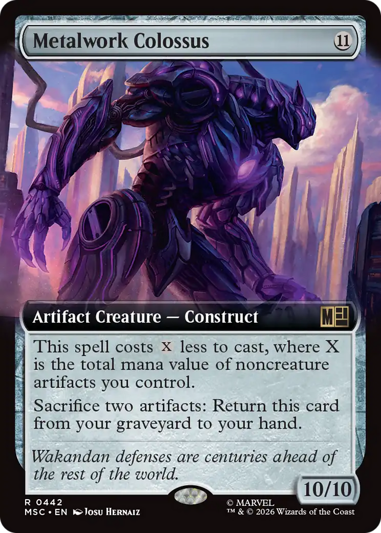 Metalwork Colossus (Extended Art) [Marvel Super Heroes Commander] | Red Claw Gaming