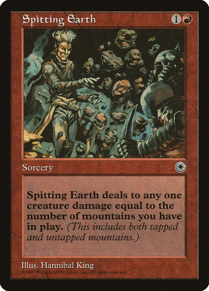 Spitting Earth [Portal] MTG Single Magic: The Gathering | Red Claw Gaming