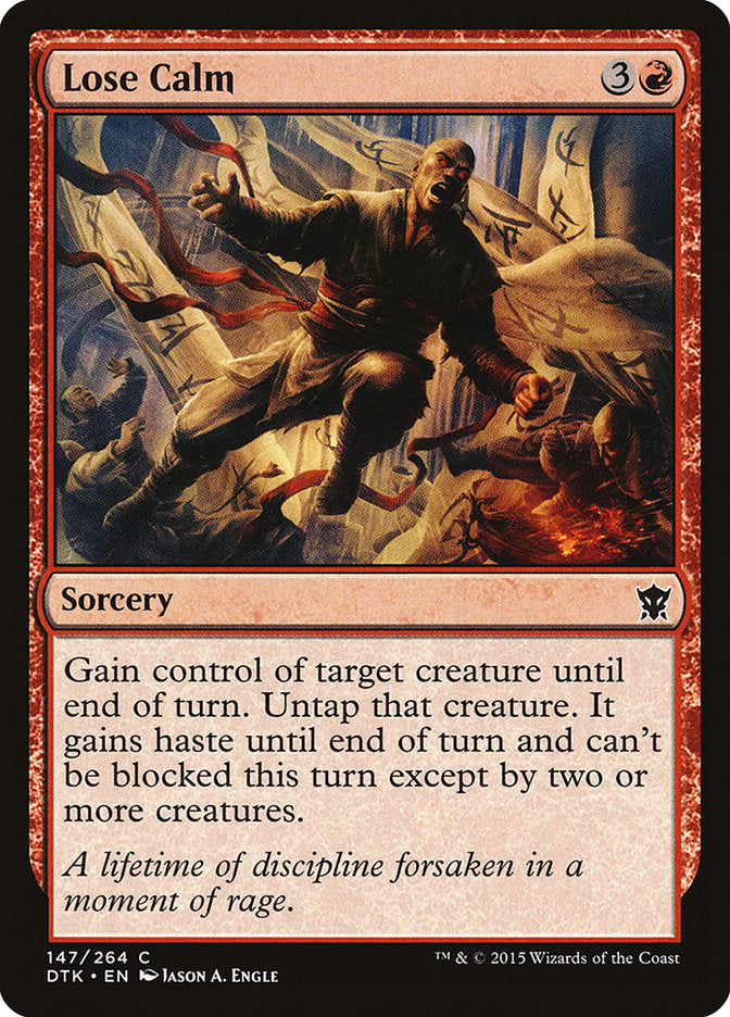 Lose Calm [Dragons of Tarkir] MTG Single Magic: The Gathering | Red Claw Gaming