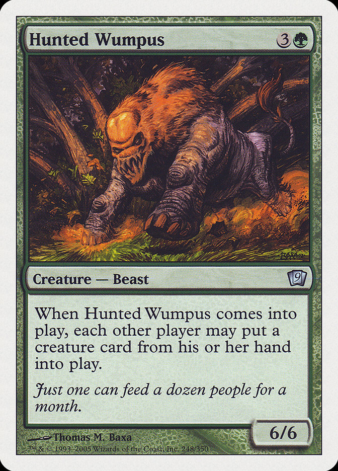 Hunted Wumpus [Ninth Edition] MTG Single Magic: The Gathering | Red Claw Gaming