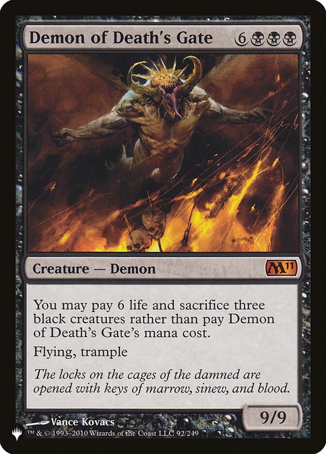 Demon of Death's Gate [The List] MTG Single Magic: The Gathering | Red Claw Gaming