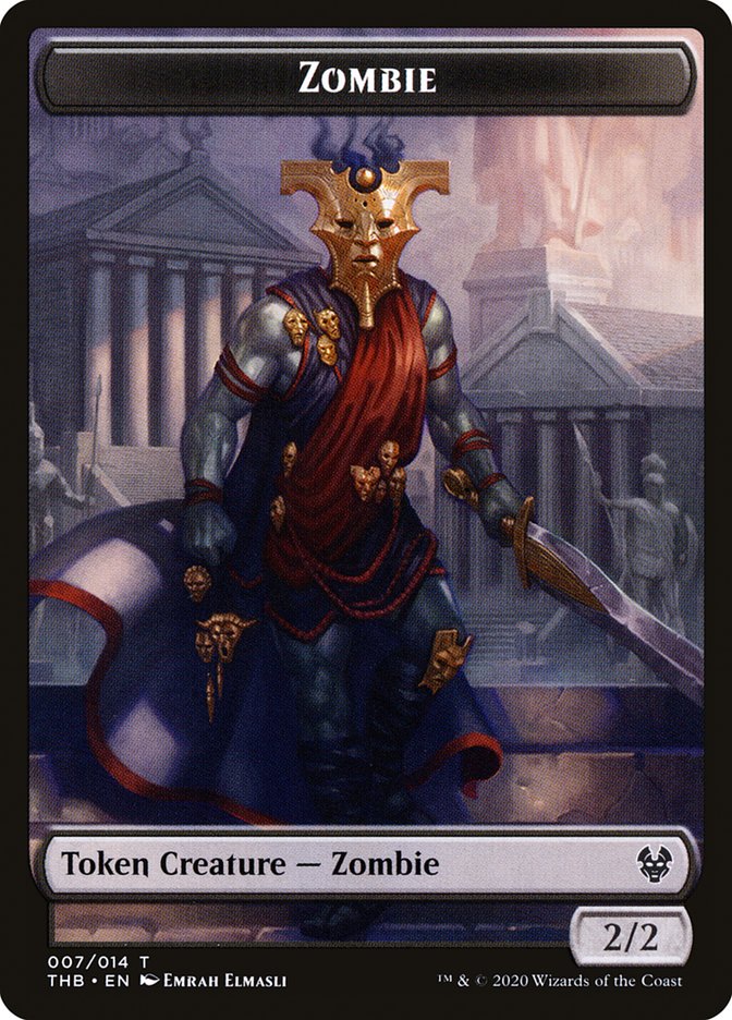 Human Soldier // Zombie Double-Sided Token [Theros Beyond Death Tokens] MTG Single Magic: The Gathering | Red Claw Gaming