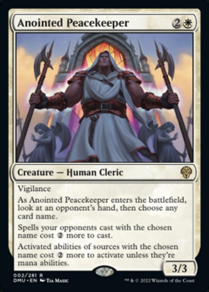 Anointed Peacekeeper [Dominaria United] MTG Single Magic: The Gathering | Red Claw Gaming