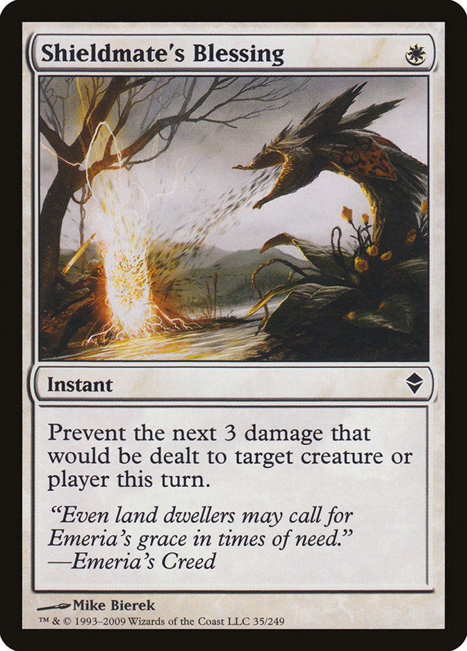 Shieldmate's Blessing [Zendikar] MTG Single Magic: The Gathering | Red Claw Gaming