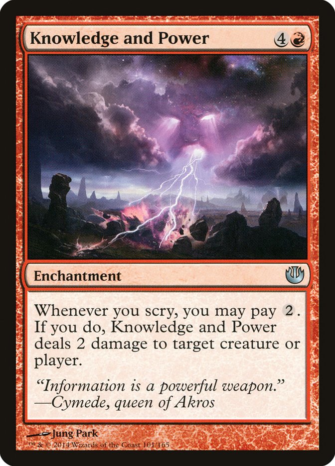 Knowledge and Power [Journey into Nyx] MTG Single Magic: The Gathering | Red Claw Gaming