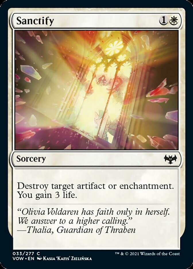Sanctify [Innistrad: Crimson Vow] MTG Single Magic: The Gathering | Red Claw Gaming