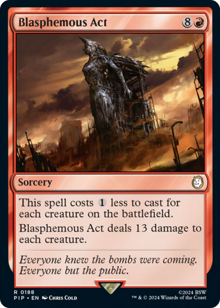 Blasphemous Act [Fallout] MTG Single Magic: The Gathering    | Red Claw Gaming