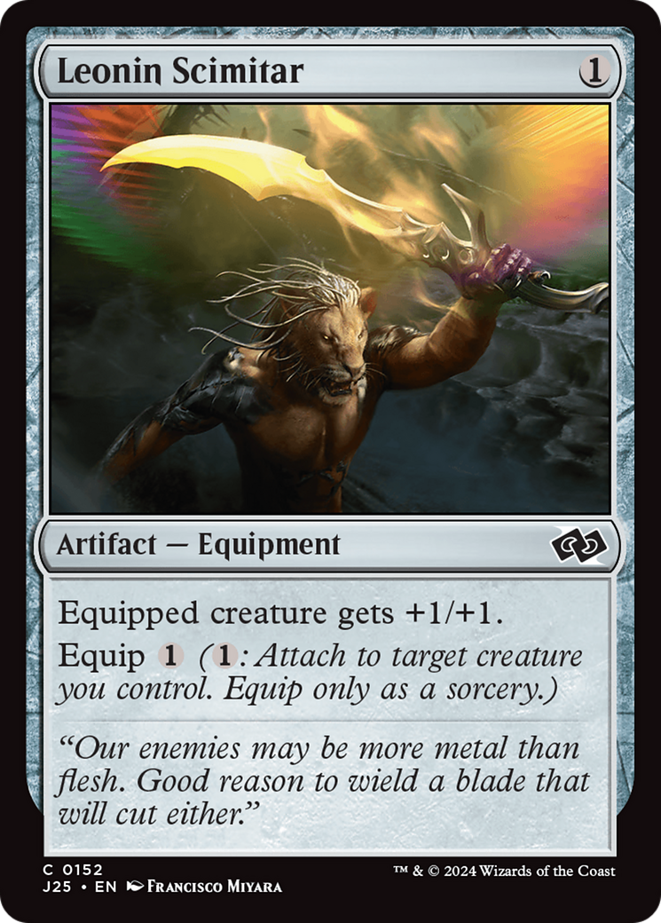 Leonin Scimitar [Foundations Jumpstart] MTG Single Magic: The Gathering | Red Claw Gaming