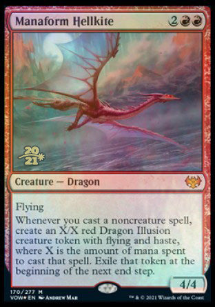 Manaform Hellkite [Innistrad: Crimson Vow Prerelease Promos] MTG Single Magic: The Gathering | Red Claw Gaming