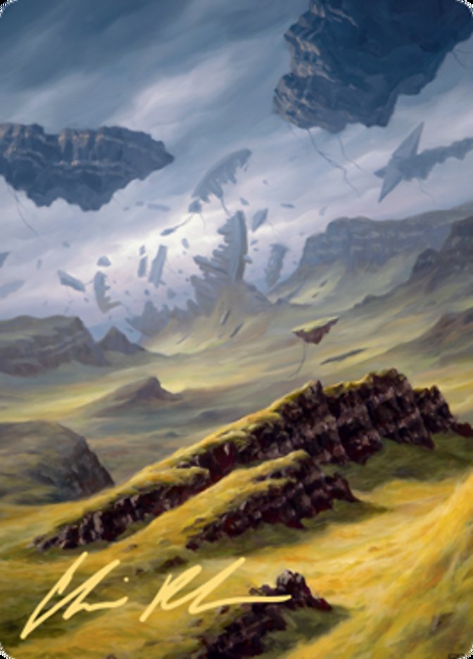 Plains 3 Art Card (Gold-Stamped Signature) [Zendikar Rising Art Series] MTG Single Magic: The Gathering | Red Claw Gaming