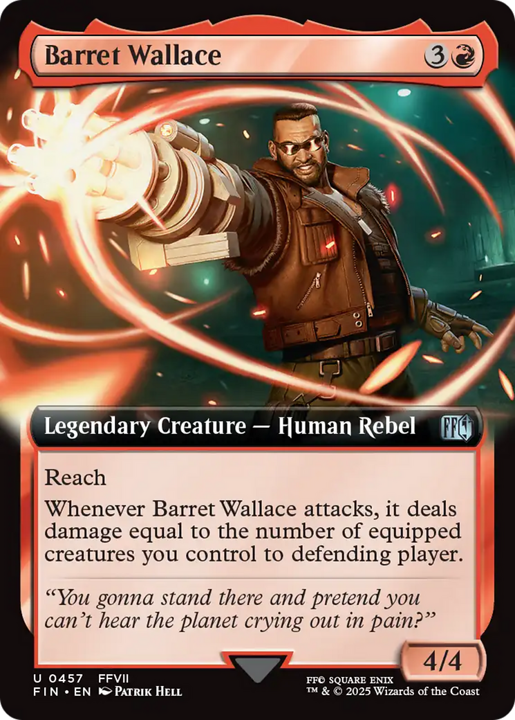 Barret Wallace (Extended Art) [FINAL FANTASY] MTG Single Magic: The Gathering | Red Claw Gaming