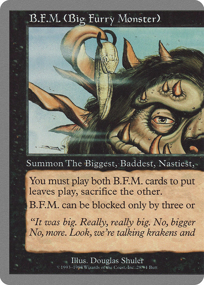 B.F.M. (Big Furry Monster) (28/94) [Unglued] MTG Single Magic: The Gathering | Red Claw Gaming