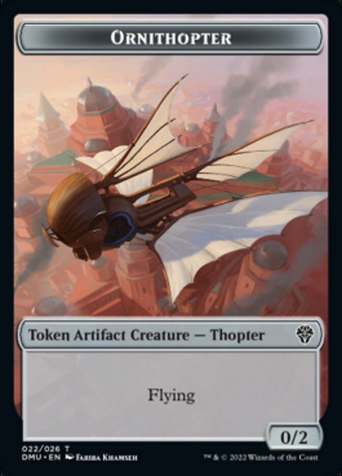 Phyrexian // Ornithopter Double-Sided Token [Dominaria United Tokens] MTG Single Magic: The Gathering | Red Claw Gaming
