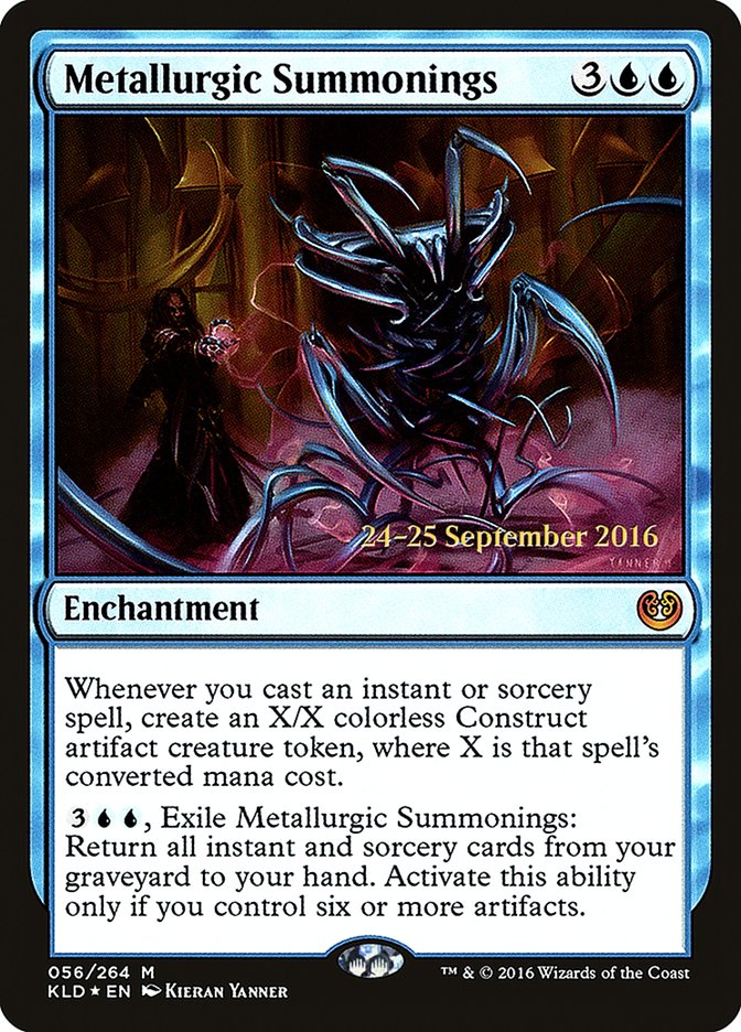 Metallurgic Summonings [Kaladesh Prerelease Promos] MTG Single Magic: The Gathering | Red Claw Gaming