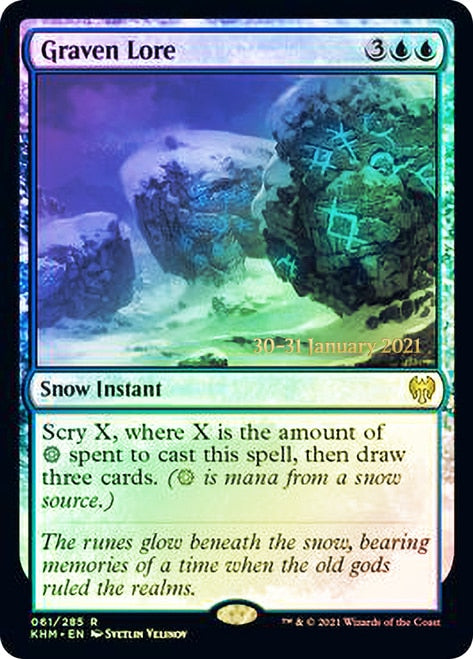 Graven Lore [Kaldheim Prerelease Promos] MTG Single Magic: The Gathering | Red Claw Gaming