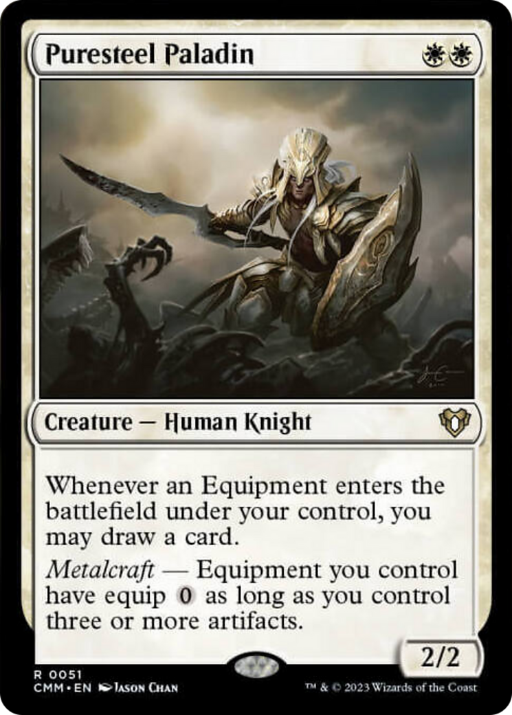 Puresteel Paladin [Commander Masters] MTG Single Magic: The Gathering | Red Claw Gaming