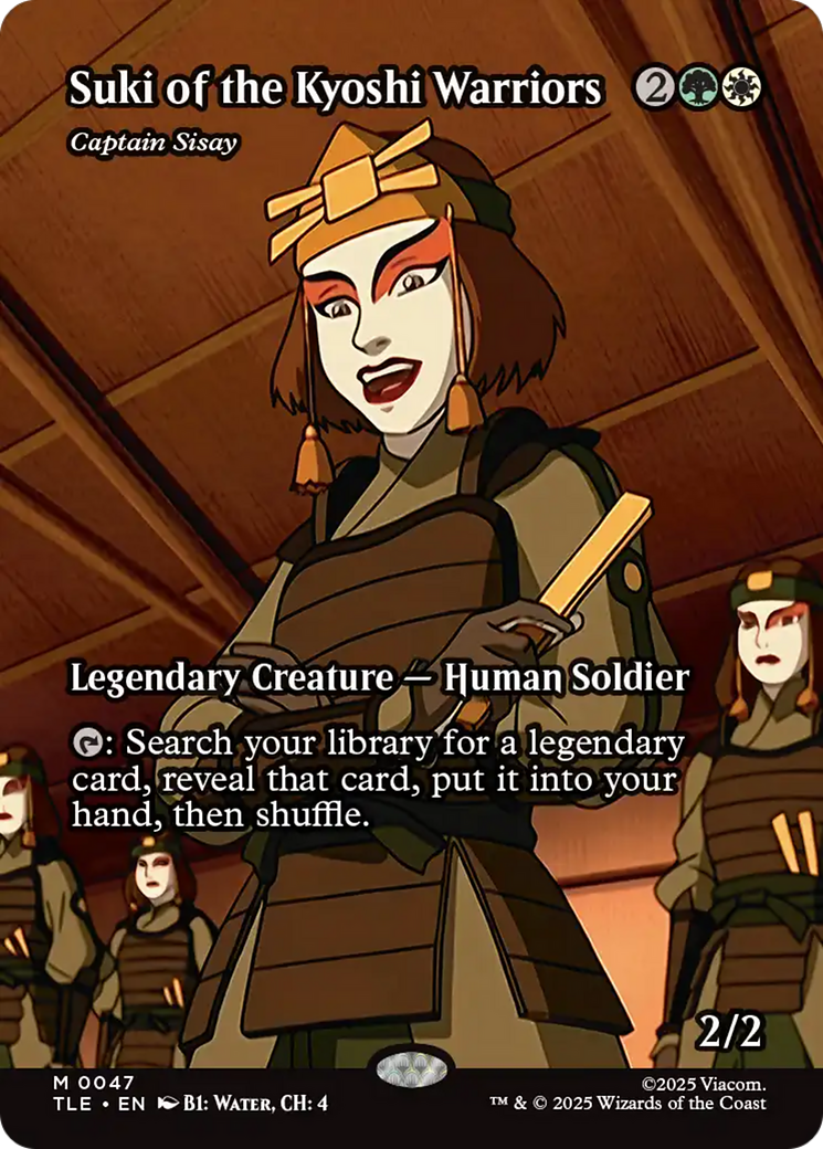 Suki of the Kyoshi Warriors - Captain Sisay (Borderless) [Avatar: The Last Airbender: Eternal-Legal] MTG Single Magic: The Gathering | Red Claw Gaming