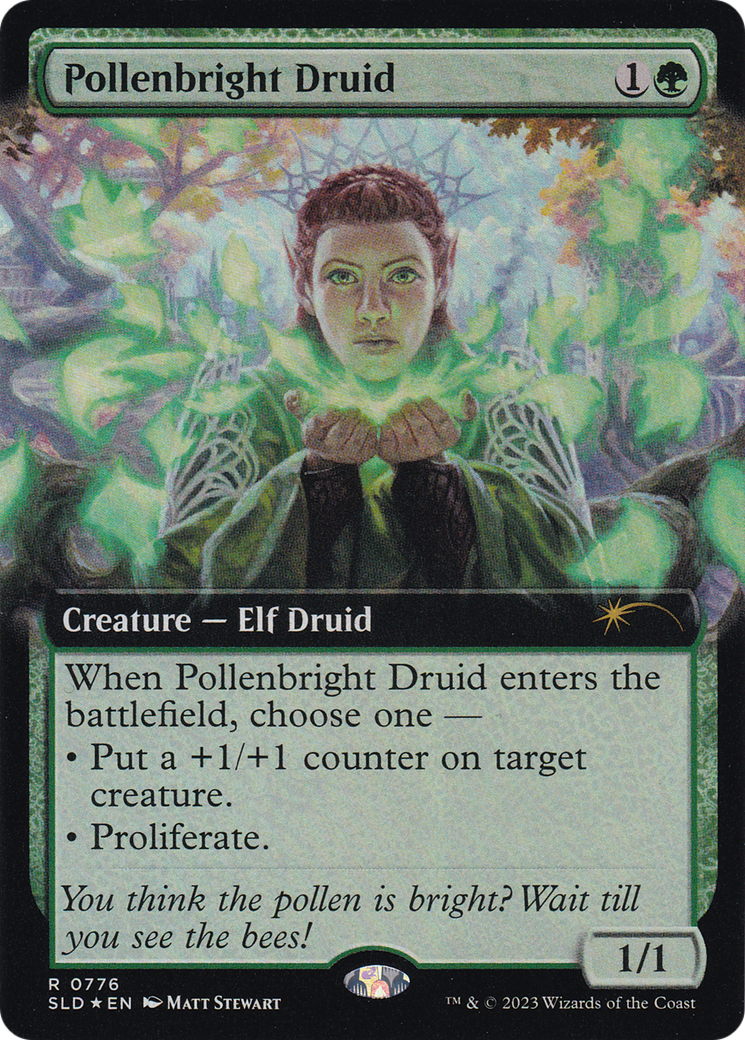 Pollenbright Druid (Extended Art) [Secret Lair Drop Series] MTG Single Magic: The Gathering | Red Claw Gaming