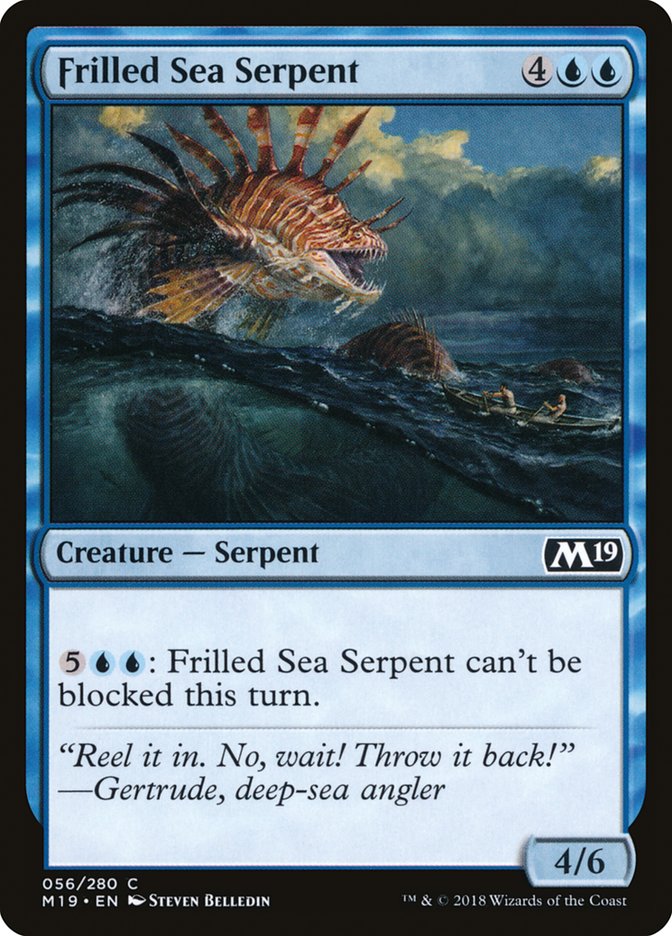 Frilled Sea Serpent [Core Set 2019] MTG Single Magic: The Gathering | Red Claw Gaming