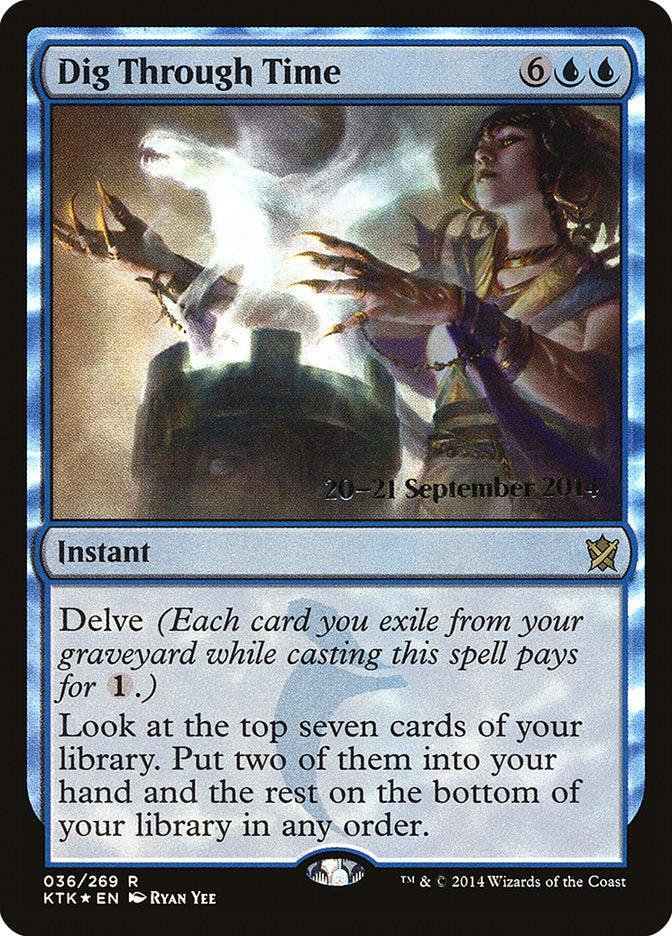 Dig Through Time [Khans of Tarkir Prerelease Promos] MTG Single Magic: The Gathering | Red Claw Gaming
