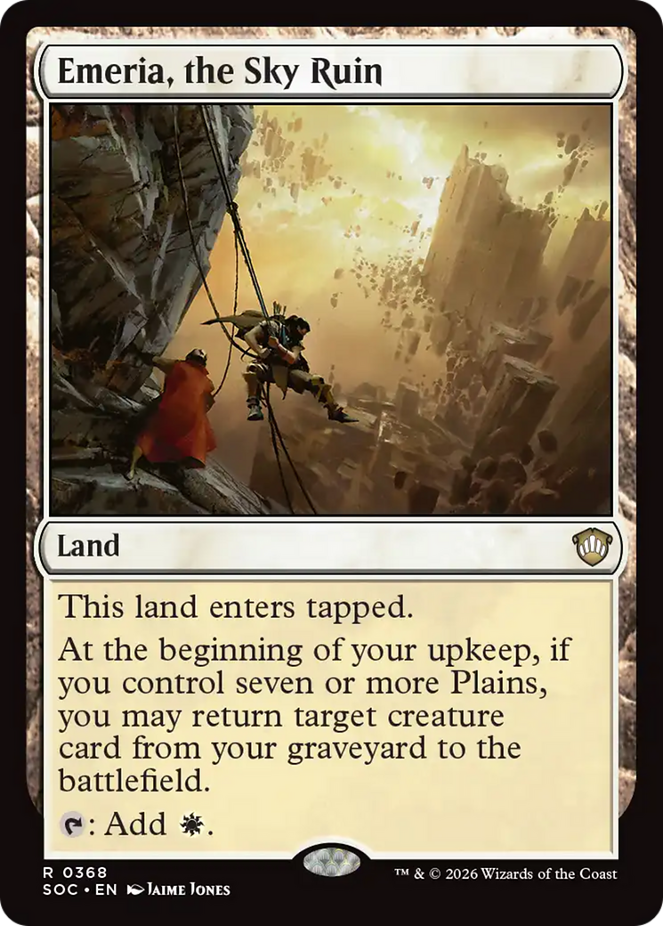 Emeria, the Sky Ruin [Secrets of Strixhaven Commander] MTG Single Magic: The Gathering | Red Claw Gaming