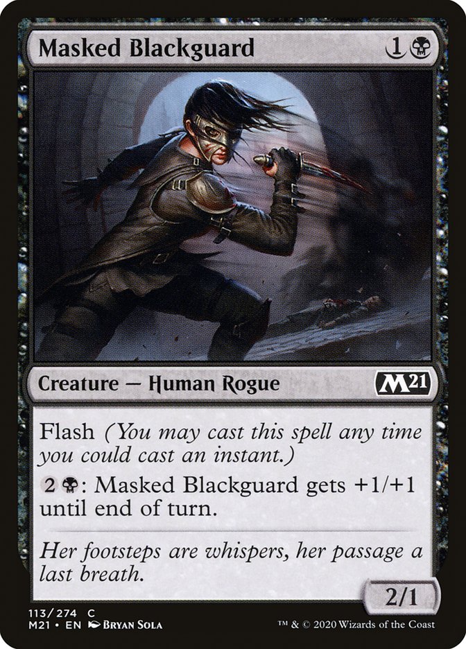 Masked Blackguard [Core Set 2021] MTG Single Magic: The Gathering | Red Claw Gaming