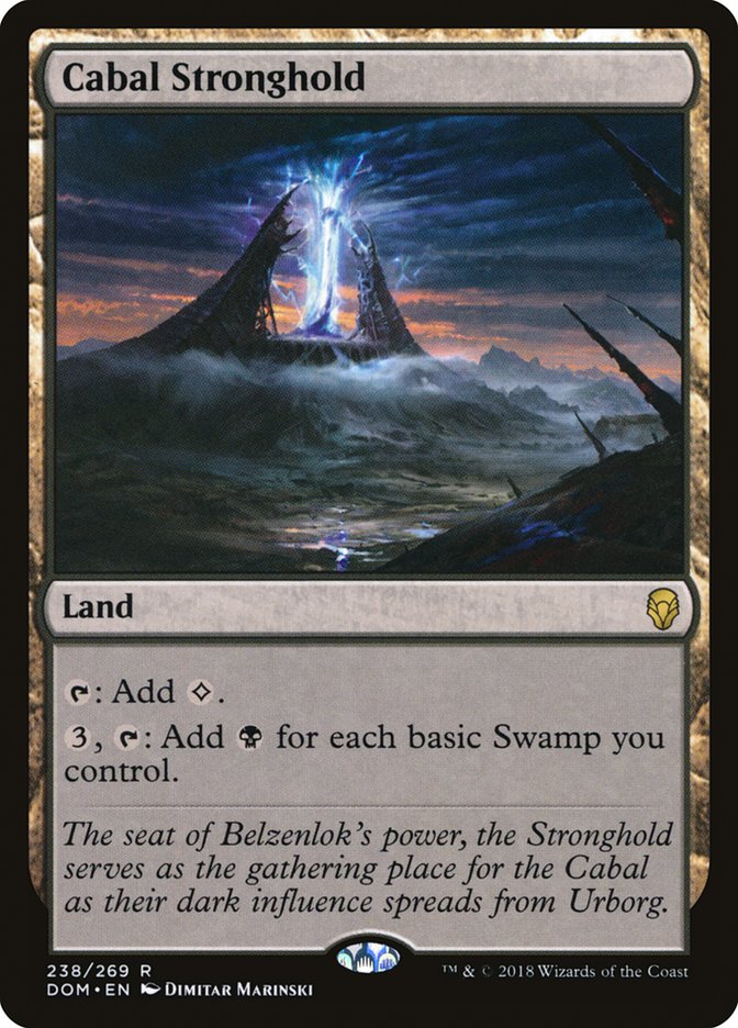 Cabal Stronghold [Dominaria] MTG Single Magic: The Gathering | Red Claw Gaming