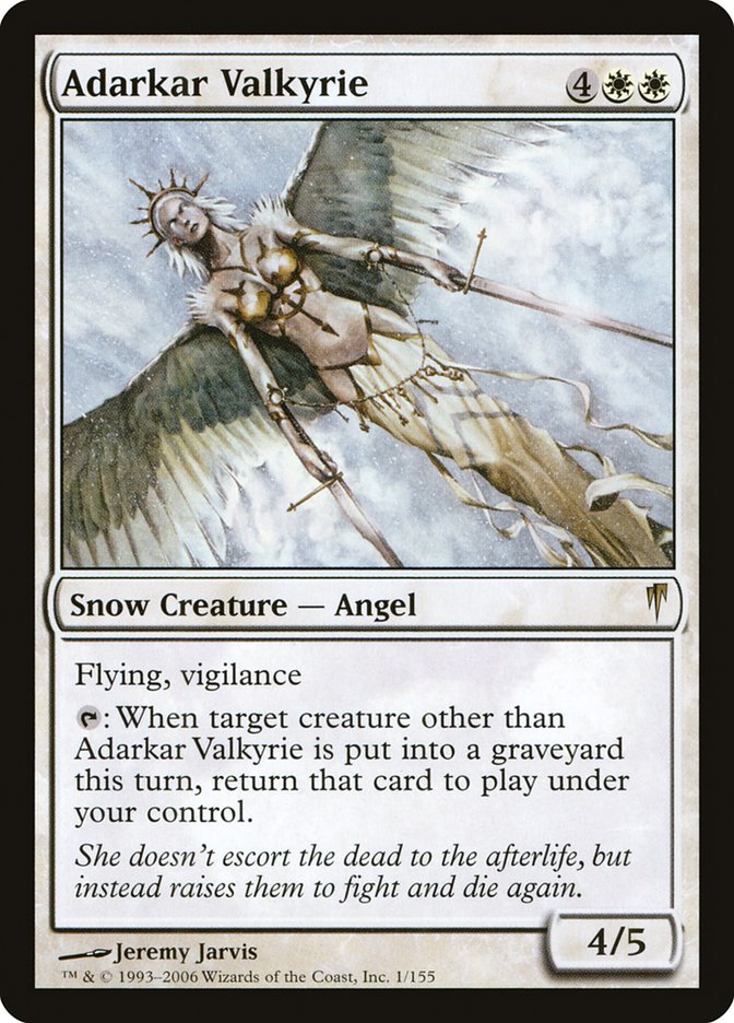 Adarkar Valkyrie [Coldsnap] MTG Single Magic: The Gathering | Red Claw Gaming